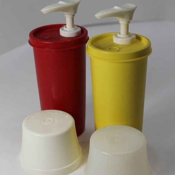 Tupperware Ketchup and Mustard Dispensers